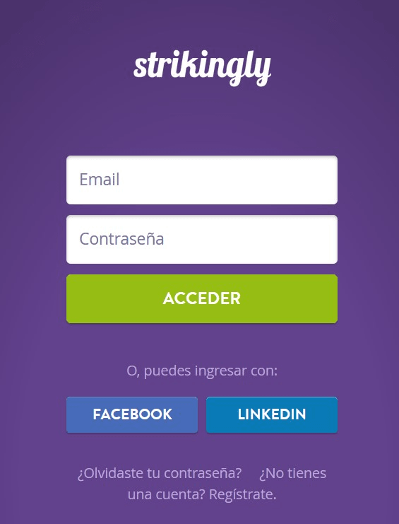 Regístrate en Strikingly Regístrate en Strikingly